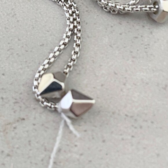 Kendra Scott Teo Turquoise Pendant Adjustable Slider Bead Necklace Rhodium 30" - Picture 6 of 6